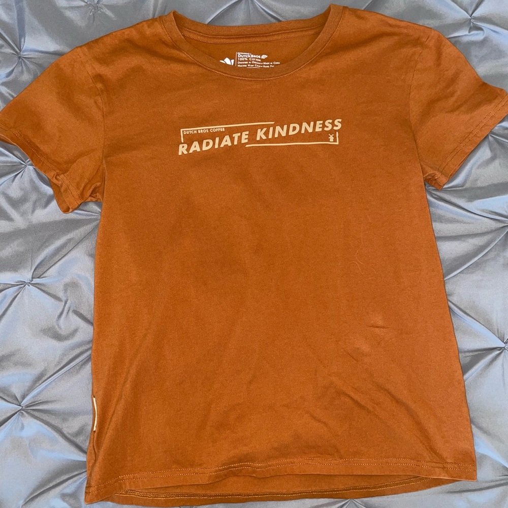 Dutch Bros tan size L shirt